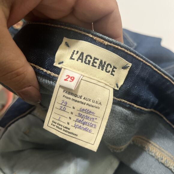 Sz 29 Monique Ultra High Rise Skinny in Byers L'AGENCE - Picture 3 of 9